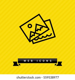 Photo isolated minimal single flat linear icon for application and info-graphic. Image line vector icon for websites and mobile minimalistic flat design.