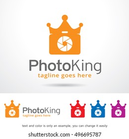 Photo King Logo Template Design Vector