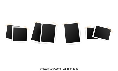 Photo layout frame vector isolated on white background ,Vector illustration EPS 10