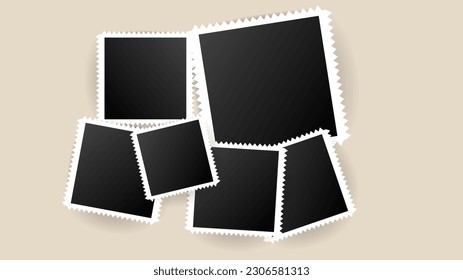 Foto-Layout-Vektorgrafik einzeln auf Hintergrund,Vektorgrafik EPS10