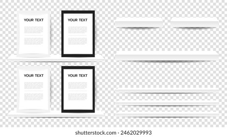 Photo layout frame vector .isolated on transparent background   ,Vector illustration EPS 10