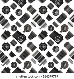 Photo lens pattern vector illustration.