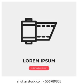Photo lent vector icon