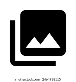Photo library icon vector design in eps 10