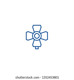 Photo light illustration line icon concept. Photo light illustration flat  vector symbol, sign, outline illustration.