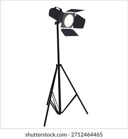 iluminación fotográfica. Vector de estudio de Fotografía. Dispositivos fotográficos. 
