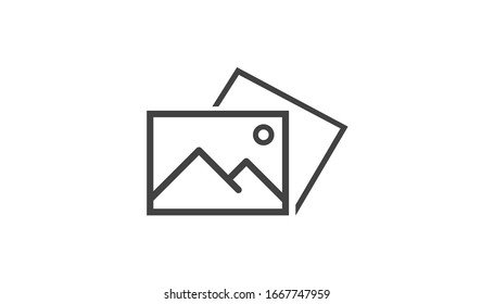 Photo line icon 