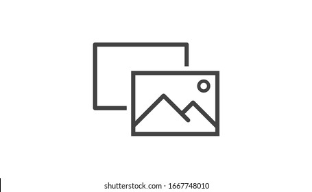 Photo line icon 