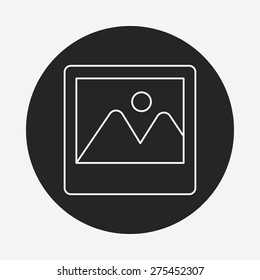 photo line icon