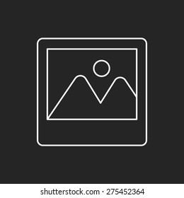 photo line icon