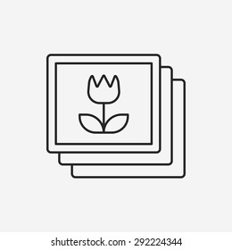 photo line icon