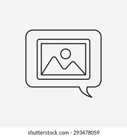 photo line icon