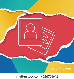 photo line icon