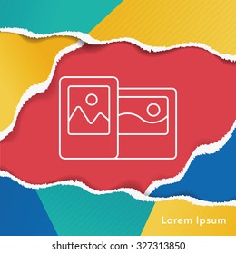 photo line icon