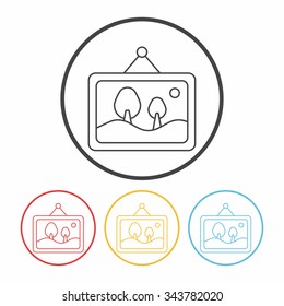 photo line icon