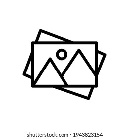 Photo line style vector for your web, mobile app logo UI design