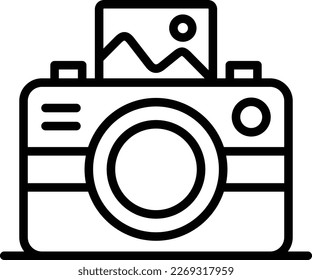 Vectorsymbol-Design der Fotolinie