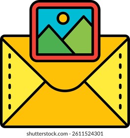Photo Line vector Icon Design