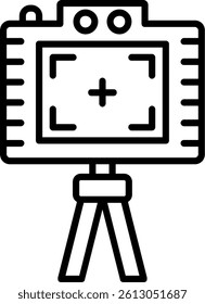 Photo Line Vector Icon Design