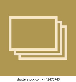Photo List Icon. Eps-10.