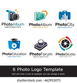 Photo Logo Template Design Vector