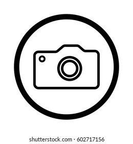 Photo Machine. Manual Using Modern Photo. White And Black Icon