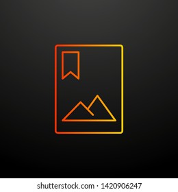 Photo mark nolan icon. Elements of image set. Simple icon for websites, web design, mobile app, info graphics