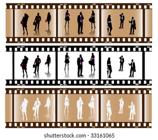 Photo negative business theme