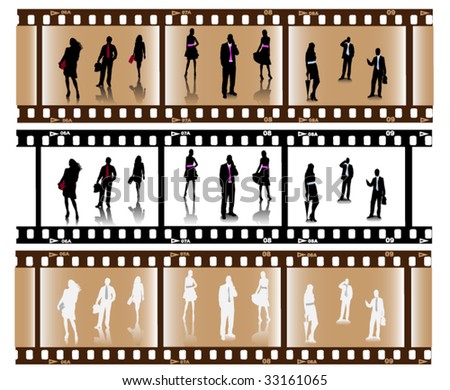 Photo negative business theme