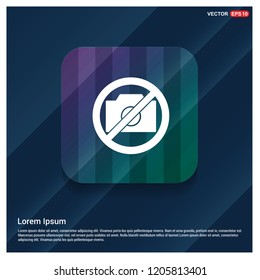 Photo not allowed icon - Free vector icon
