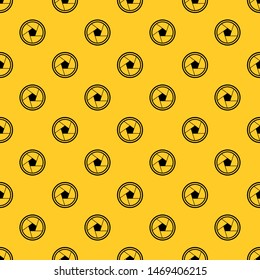 Photo objective pattern seamless vector repeat geometric yellow for any design