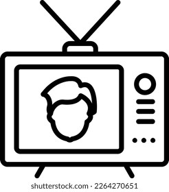 Photo Op Line Vector Icon Design