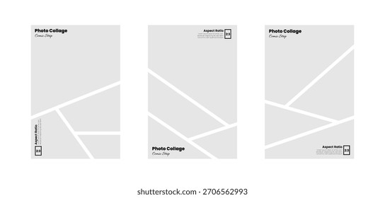 Diseño de panel fotográfico en un aspecto inspirado en el cómic con una proporción de Vertical de 2:3
