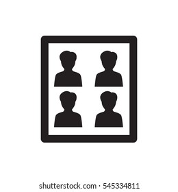Photo For Passport Icon Illustration Isolated Vector Sign Symbol