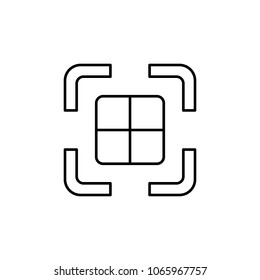 photo perspective icon. Element of simple icon for websites, web design, mobile app, info graphics. Thin line icon for website design and development, app development on white background