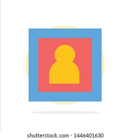 Photo, Photographer, Photography, Portrait Abstract Circle Background Flat color Icon