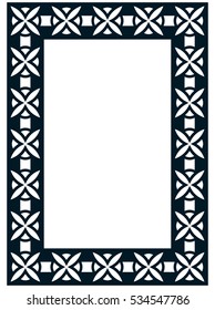 Photo picture art frame border passe-partout vector simple