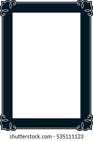 Photo picture art frame border vector simple