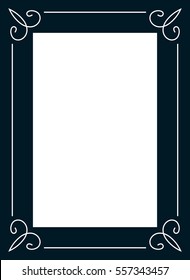 Photo picture art frame border passe-partout vector simple