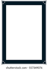 Photo picture art frame border vector simple