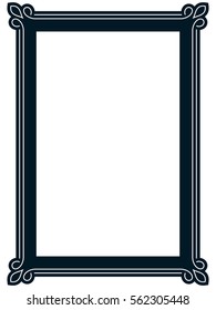Photo picture art frame border vector simple
