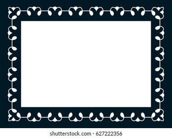 Photo picture art frame border passe-partout vector simple