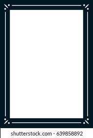 Photo picture art frame border passe-partout vector simple