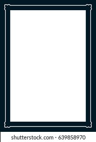 Photo picture art frame border passe-partout vector simple