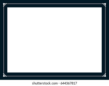 Photo picture art frame border passe-partout vector simple