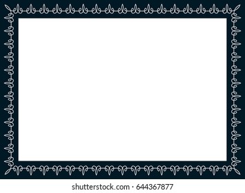 Photo picture art frame border passe-partout vector simple