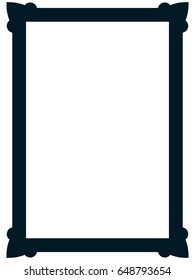 Photo picture art frame border vector simple