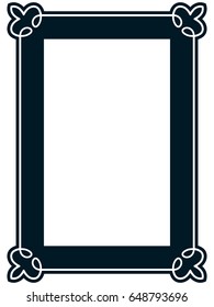 Photo picture art frame border vector simple
