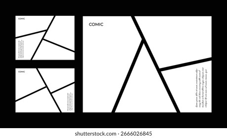 Foto- oder Bildcollage in einem Comic-Layoutsystem