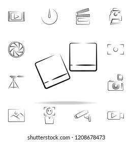 photo pictures outine icon. Photo and camera icons universal set for web and mobile